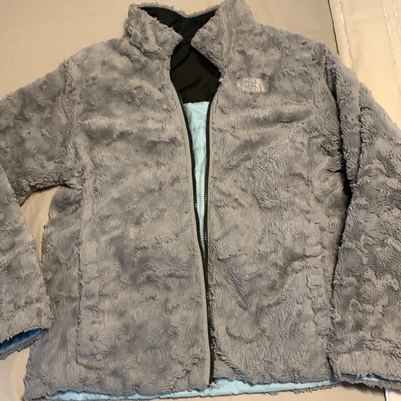 Girls North Face Reversible jacket size XL 18 - Picture 6 of 10